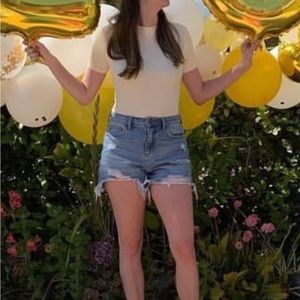 Faux Turtleneck Bodysuit